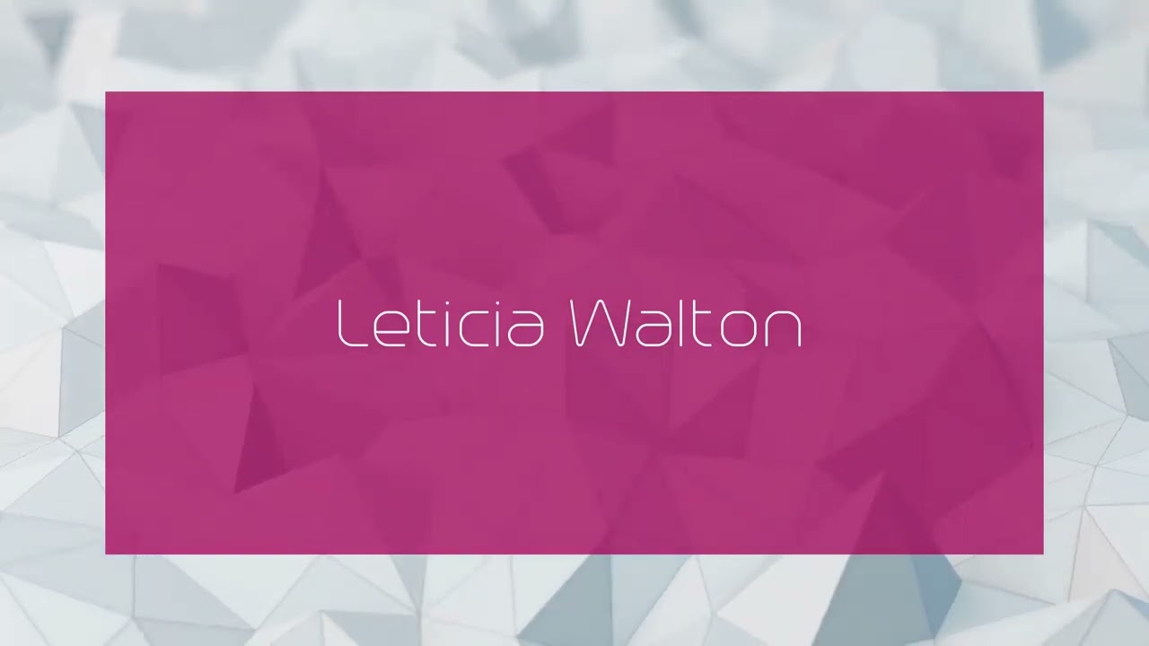 Leticia Walton - appearance