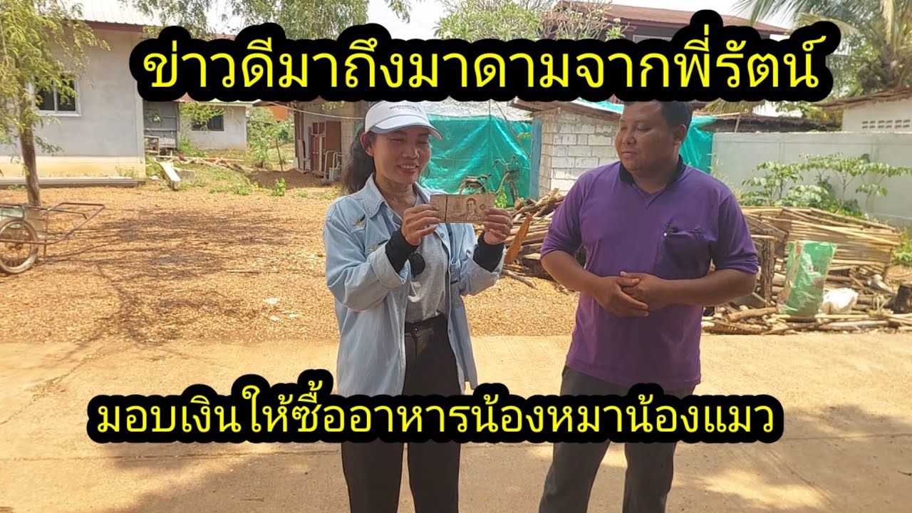 ข่าวดีถึงมาดามจากพี่รัตน์ มอบเงินให้ไปซื้ออาหารน้องหมาน้องแมว#จิตอาสา 