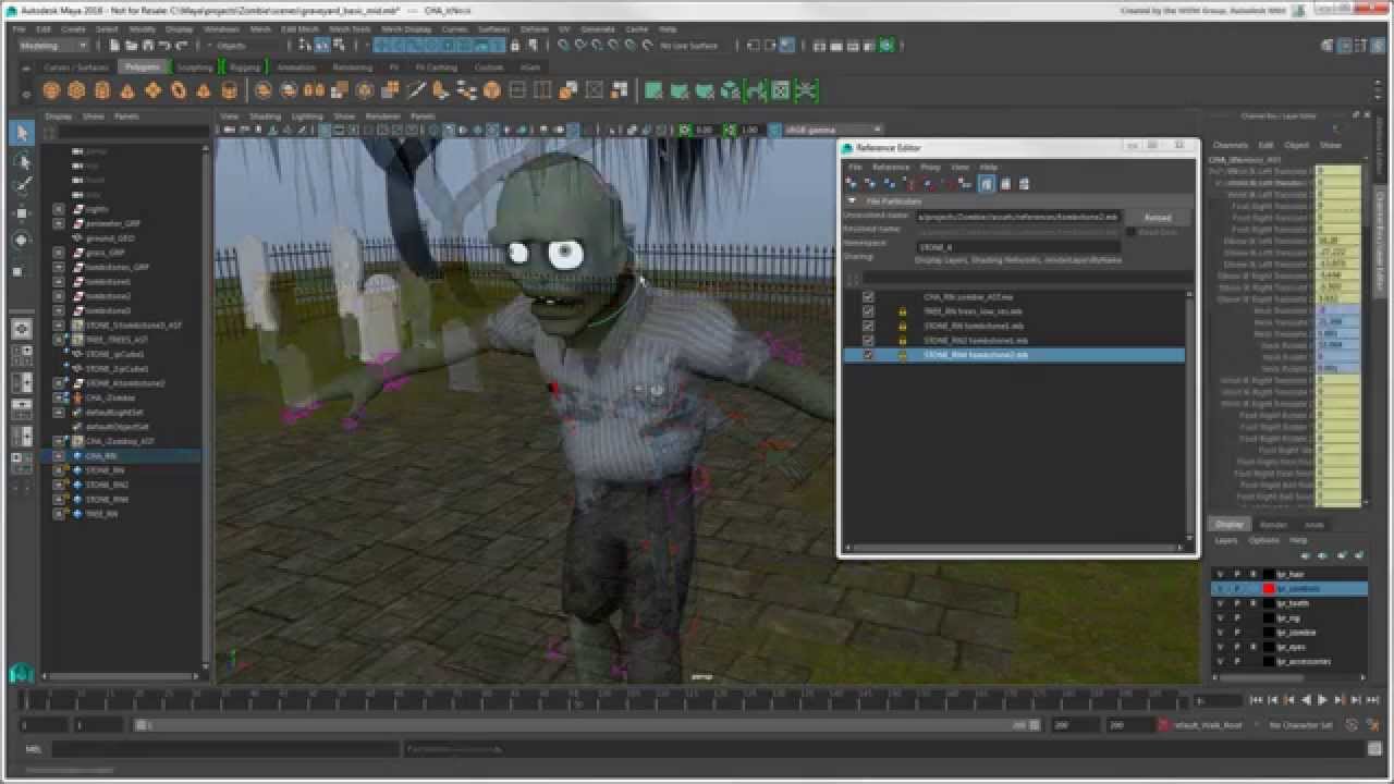 Softimage to Maya Bridge: Sharing Models with Referenced Files in Maya