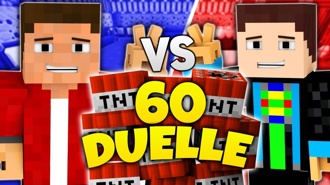 MINECRAFT 60 DUELLE #1 - GOMMEHD VS. FR3AKZLP