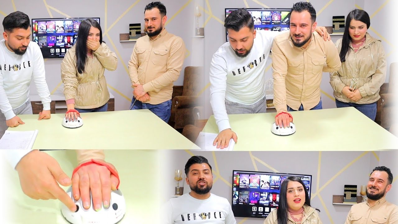 اول تحدي بالقناة// تحدي جهاز كشف الكذب بين محدين وروشين❤