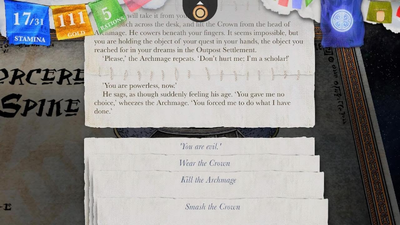 Steve Jackson's Sorcery! Evil Ending