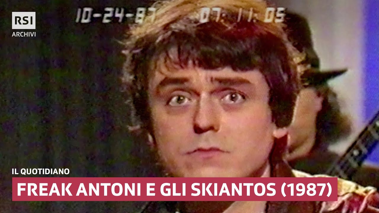 Freak Antoni e gli Skiantos (1987) | Il Quotidiano | RSI ARCHIVI