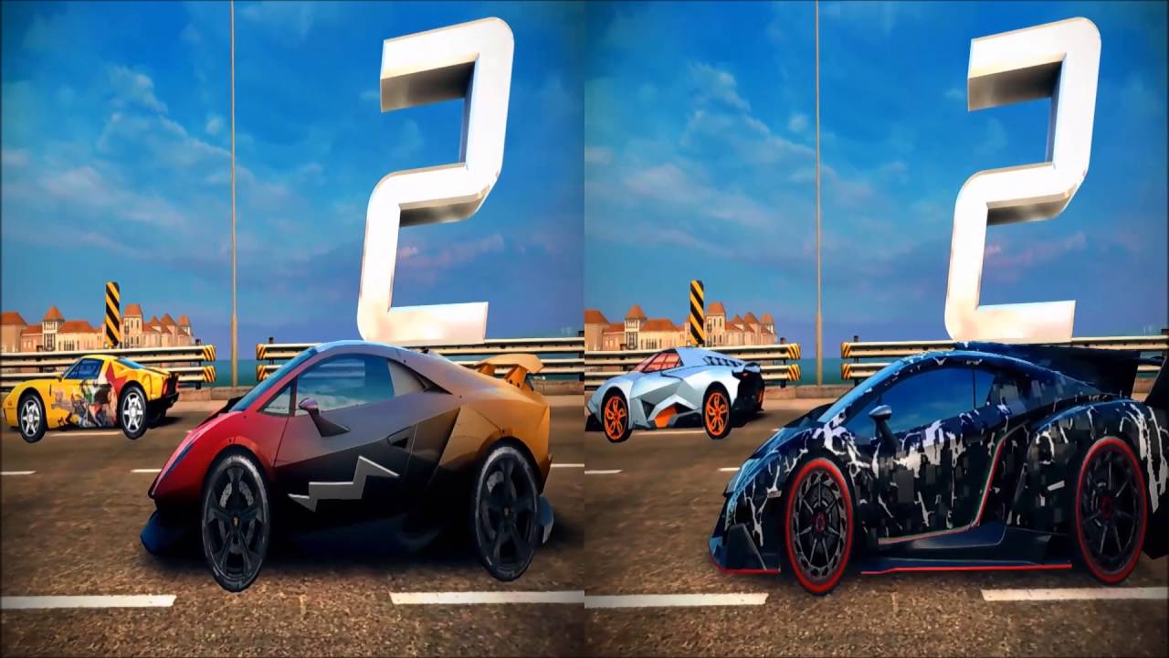 Asphalt 8 Lamborghini Sesto Elemento MAX PRO vs Lamborghini Veneno MAX PRO