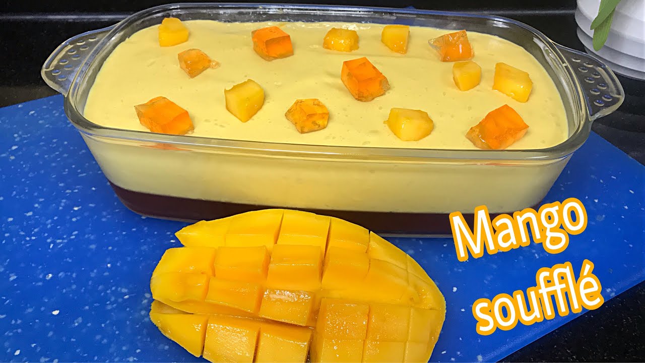 EASY MANGO SOUFFLE | with jelly | آم کا سوفلے | No Sugar & Eggs | URDU/English Subtitle