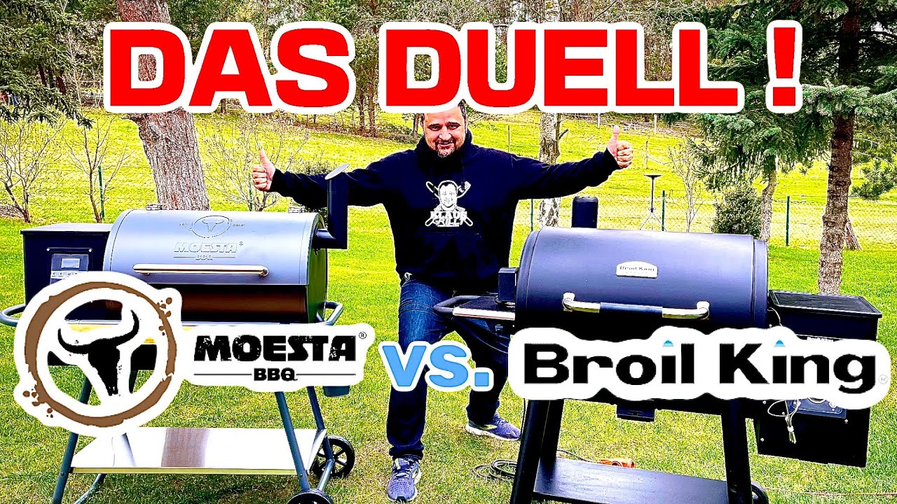 DUELL DER MONSTERGRILLS ! Moesta Sheriff vs.  Broil King Regal Pellet 500 — Klaus grillt