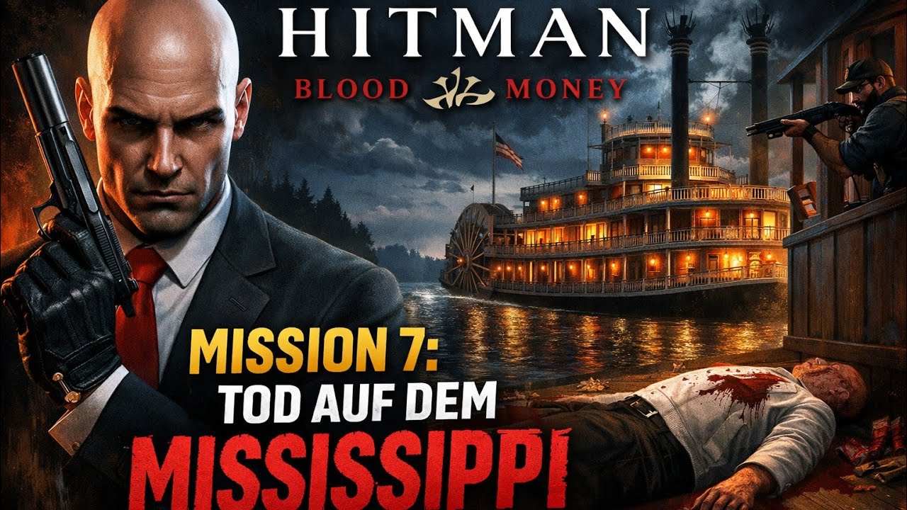 Let's Play HITMAN Blood Money #07 Auftrag Tod Auf Dem Mississippi