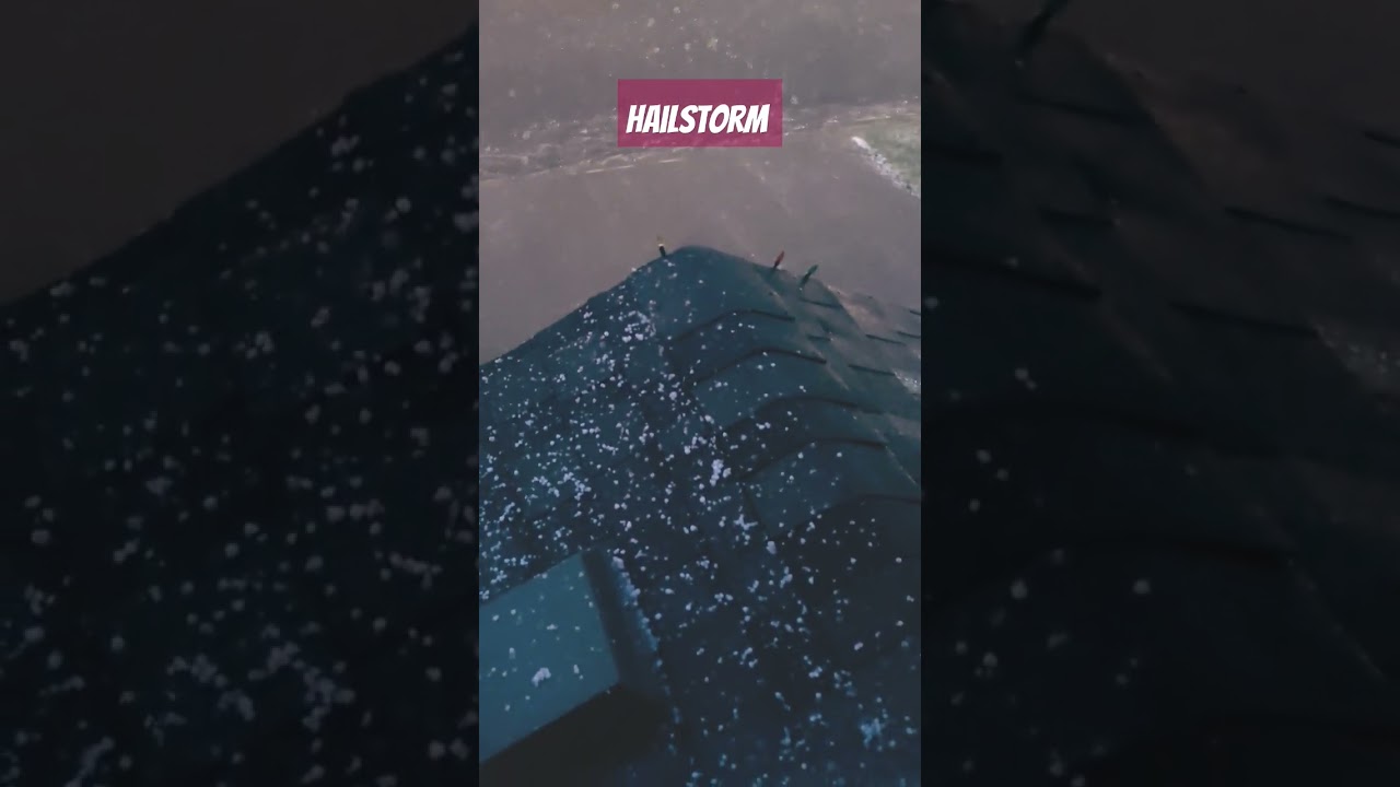 Hailstorm #thunder #lightning #hailstorm #rains