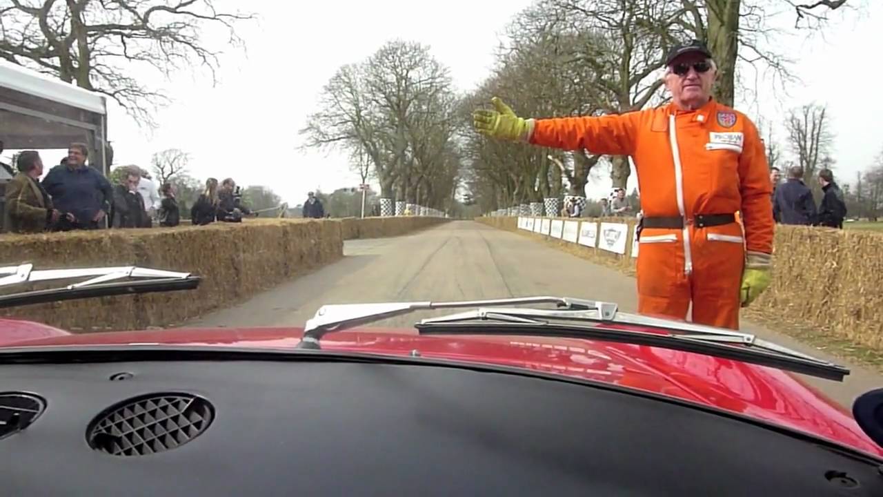Fiat Dino Spider Up the Hill at Goodwood