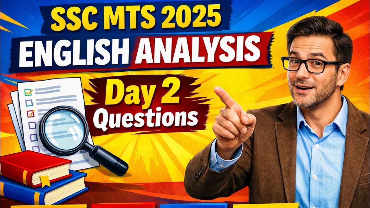 SSC MTS 2025 ANALYST || 5 February 2026 || English Section