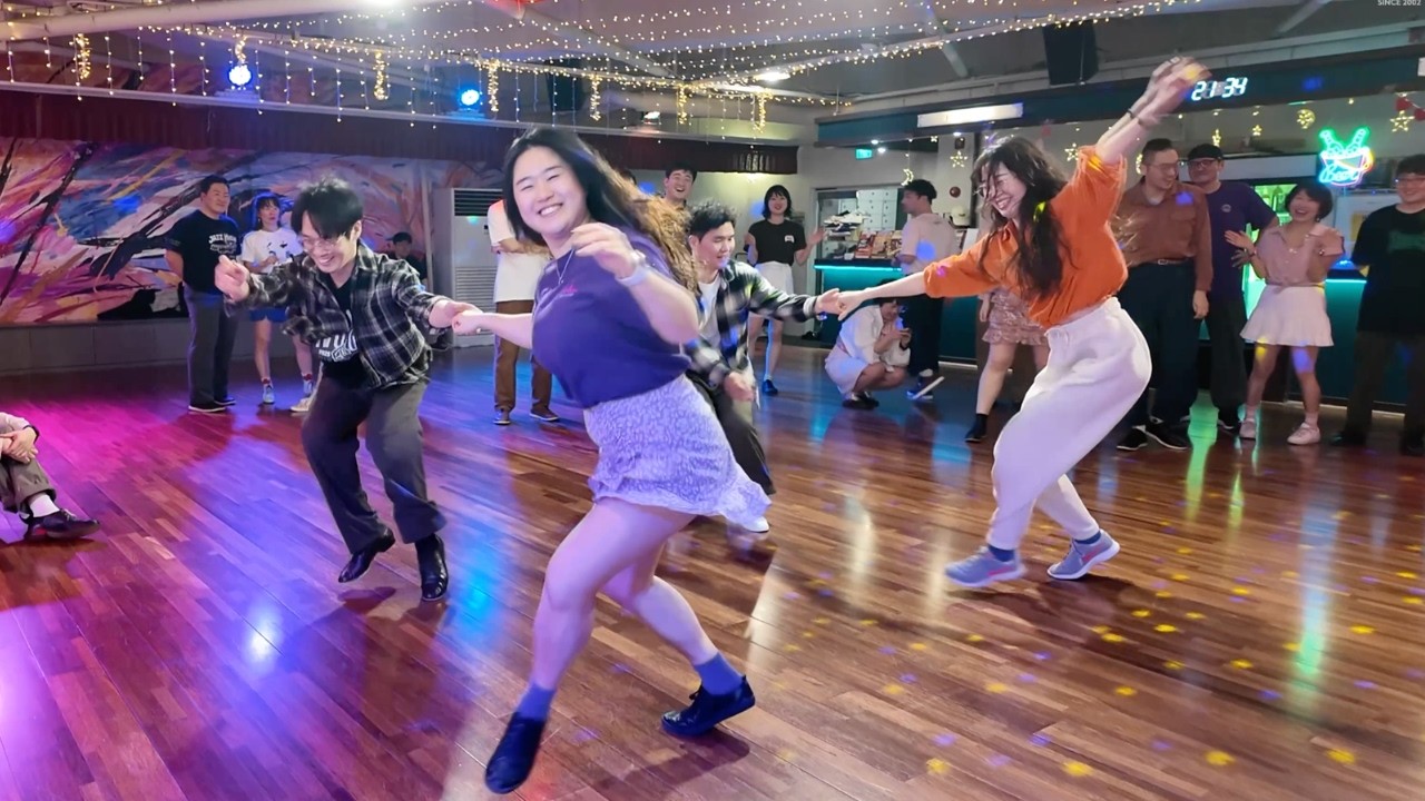 이게 바로 백삼아리들이 배울 루틴이다🦈 JamCircle 스윙댄스 03/07 korea🇰🇷