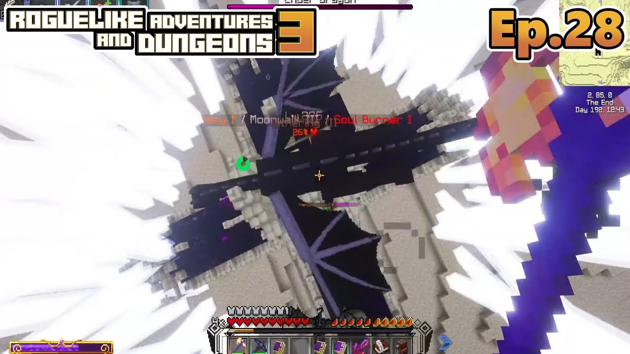 RAD3 ver 0.16 - 🔴Live Ep. 28 - Grinding ALOT + Beating Ender Dragon finally
