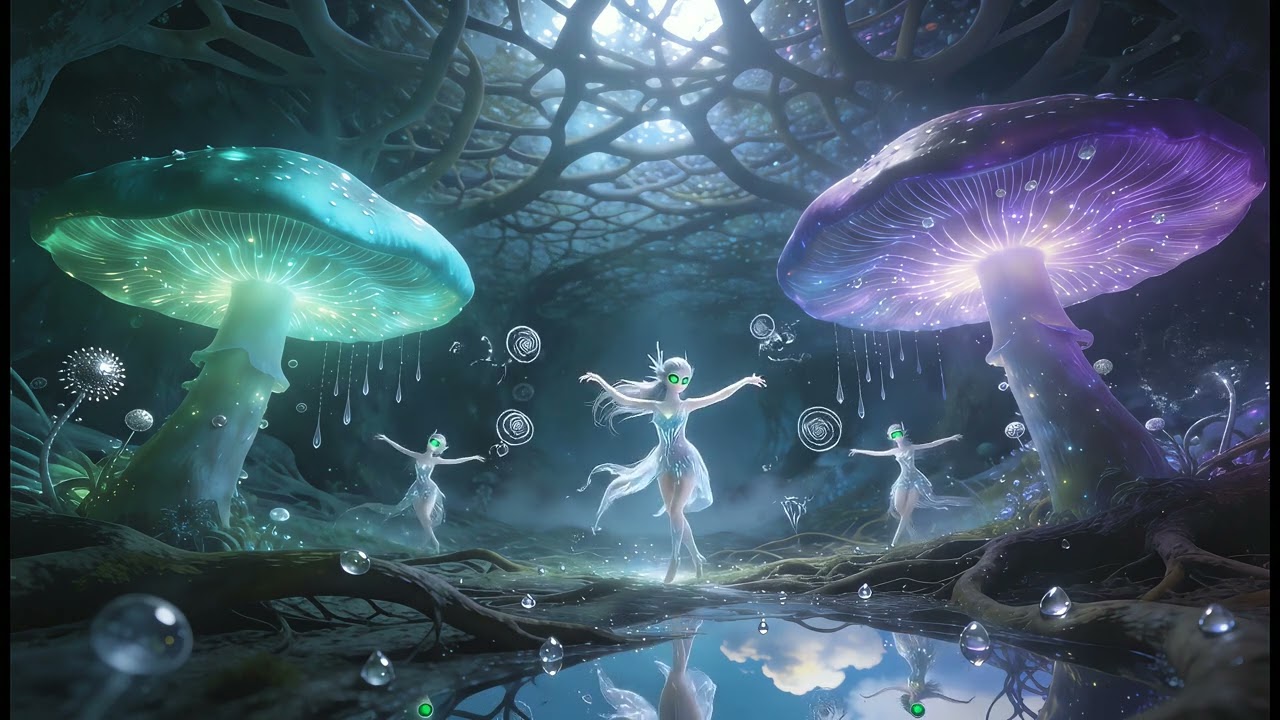 MycoSynth - Elves Beneath the Mycelium Sky (Remastered Audio and 4K Upscale)