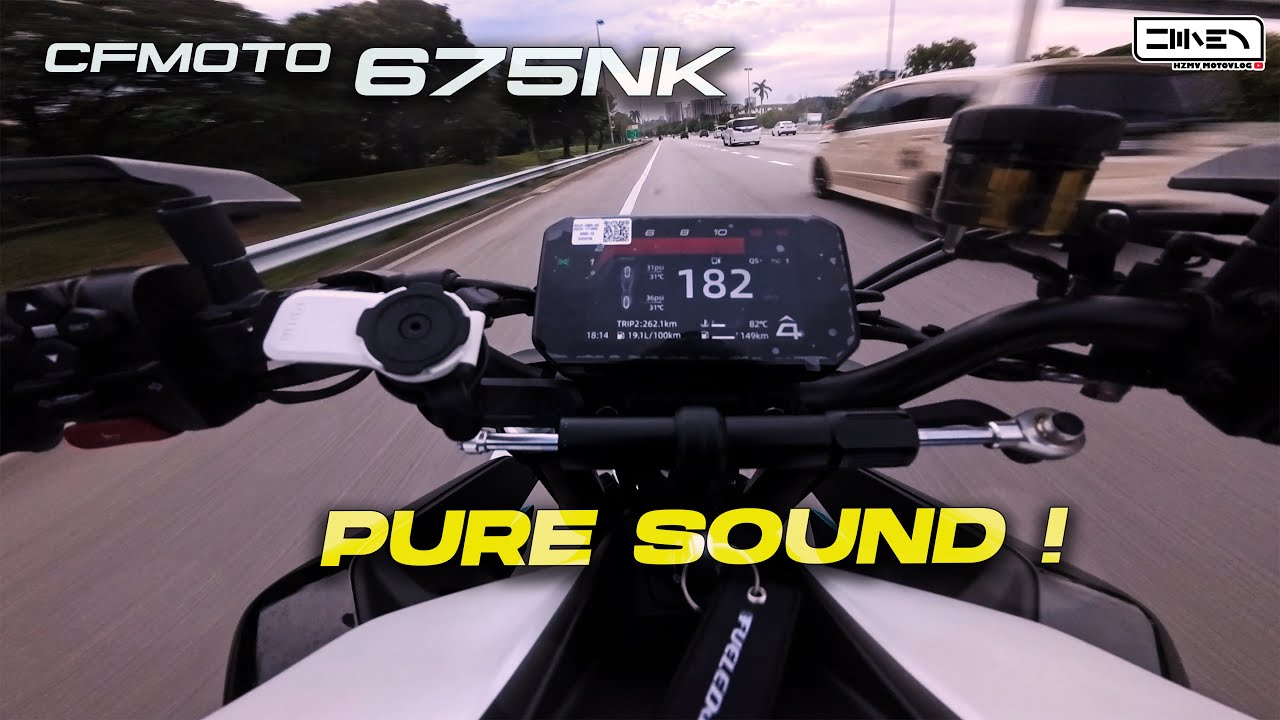 CFMOTO 675 NK PURE SOUND ! | BURNOUT TITANIUM EXHAUST [4K]