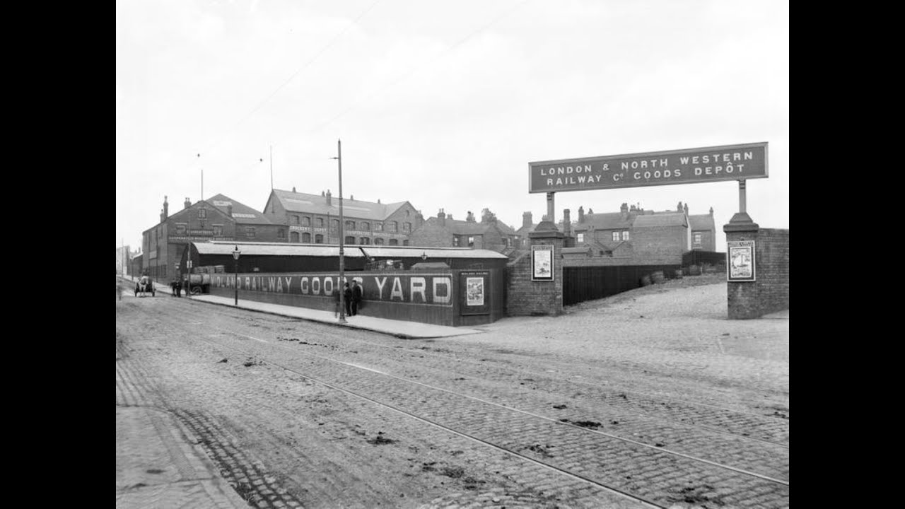 Derby loco works old pictures enhanced with  movement from AI