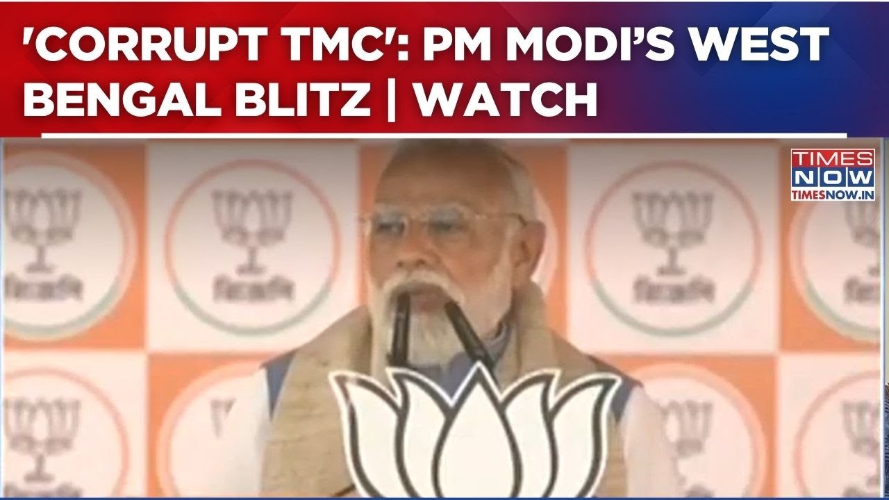 PM Modi Slams 'Corrupt' TMC In 'Mega' Bengal Rally: 'Will Punish Those Helping Infiltrators' | WATCH