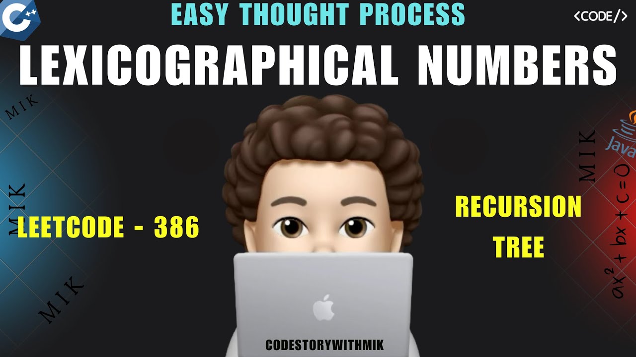 Lexicographical Numbers | Simple DFS | Leetcode 386 | codestorywithMIK