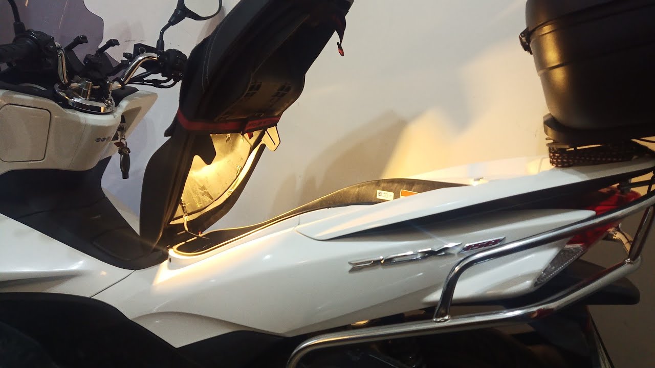 motosiklet pcx sele altı aydınlatma montajı