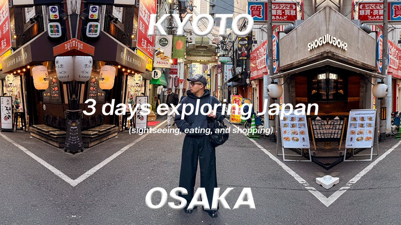 Видеоблог о Киото и Осаке 🇯🇵: 3 дня для исследования Японии (достопримечательности, еда и шопинг)