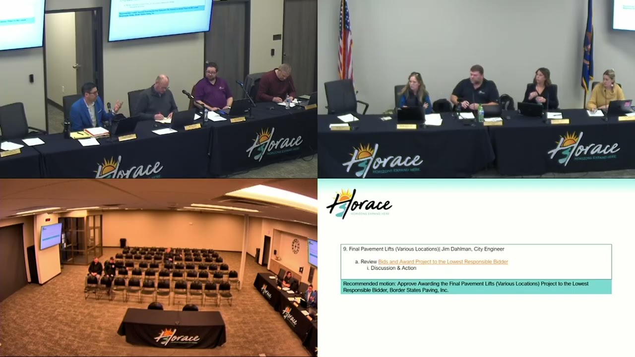 March 2, 2026, Horace City Council Meeting