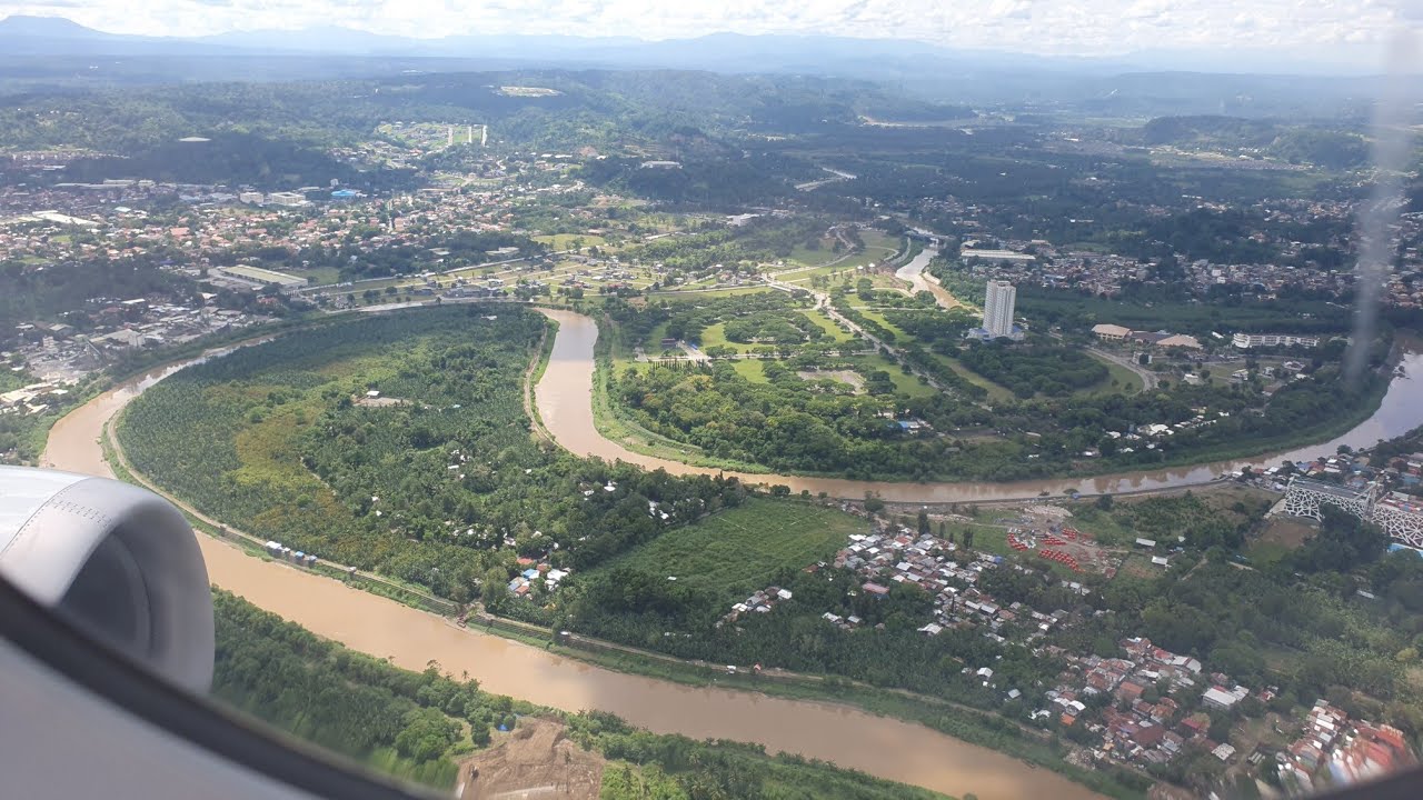 Landing in Davao International Airport.