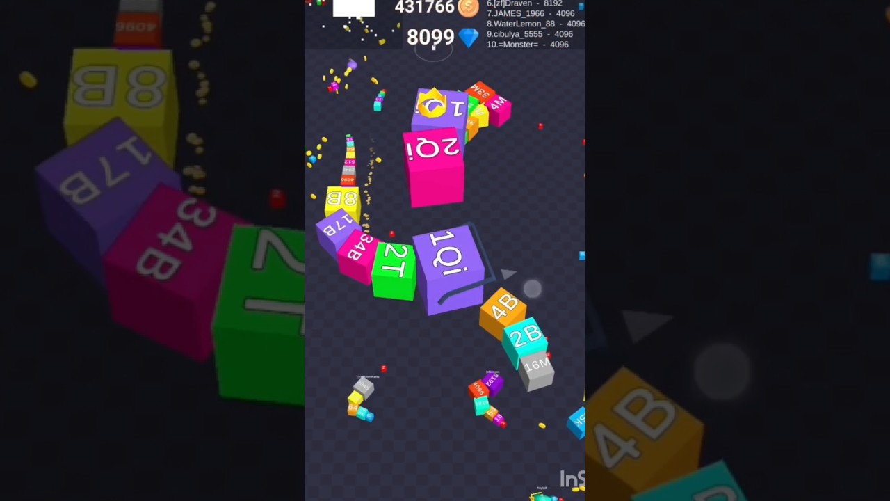 CUBE ARENA 2048 WORLD RECORD #highest #score #2048 #2248 #cube #merge #master #best #viral #gameplay