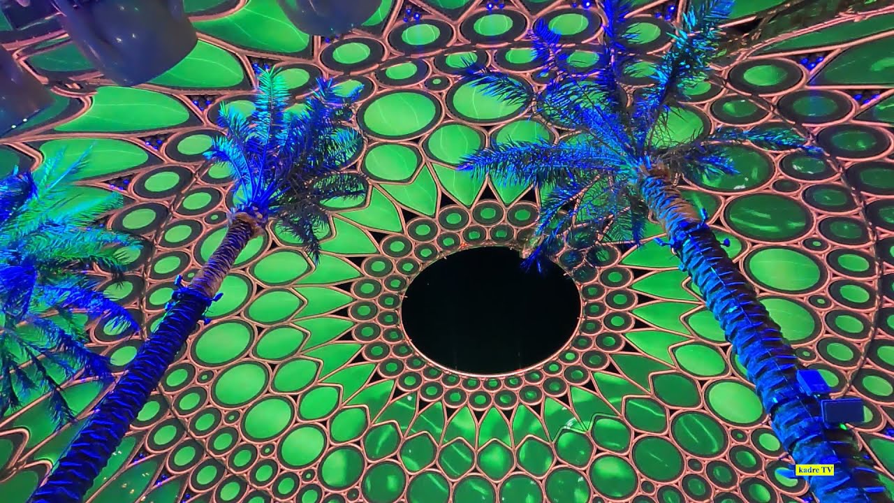 Dubai expo 2020 dome, relaxation music, relaxing environment