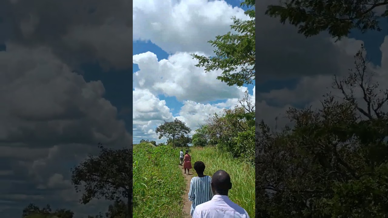 Walking through the villages in Northern Uganda