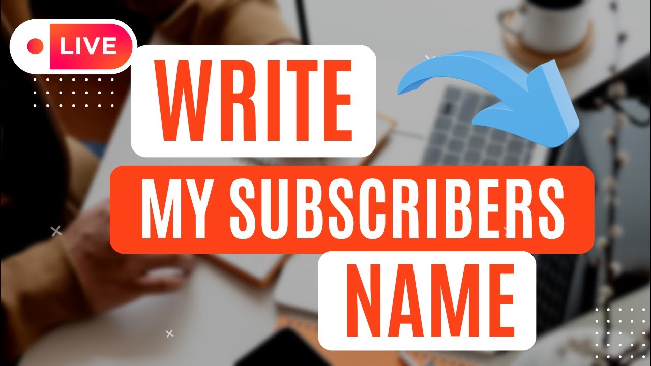 WRITING YOUR NANE IN LIVE ✅✍️