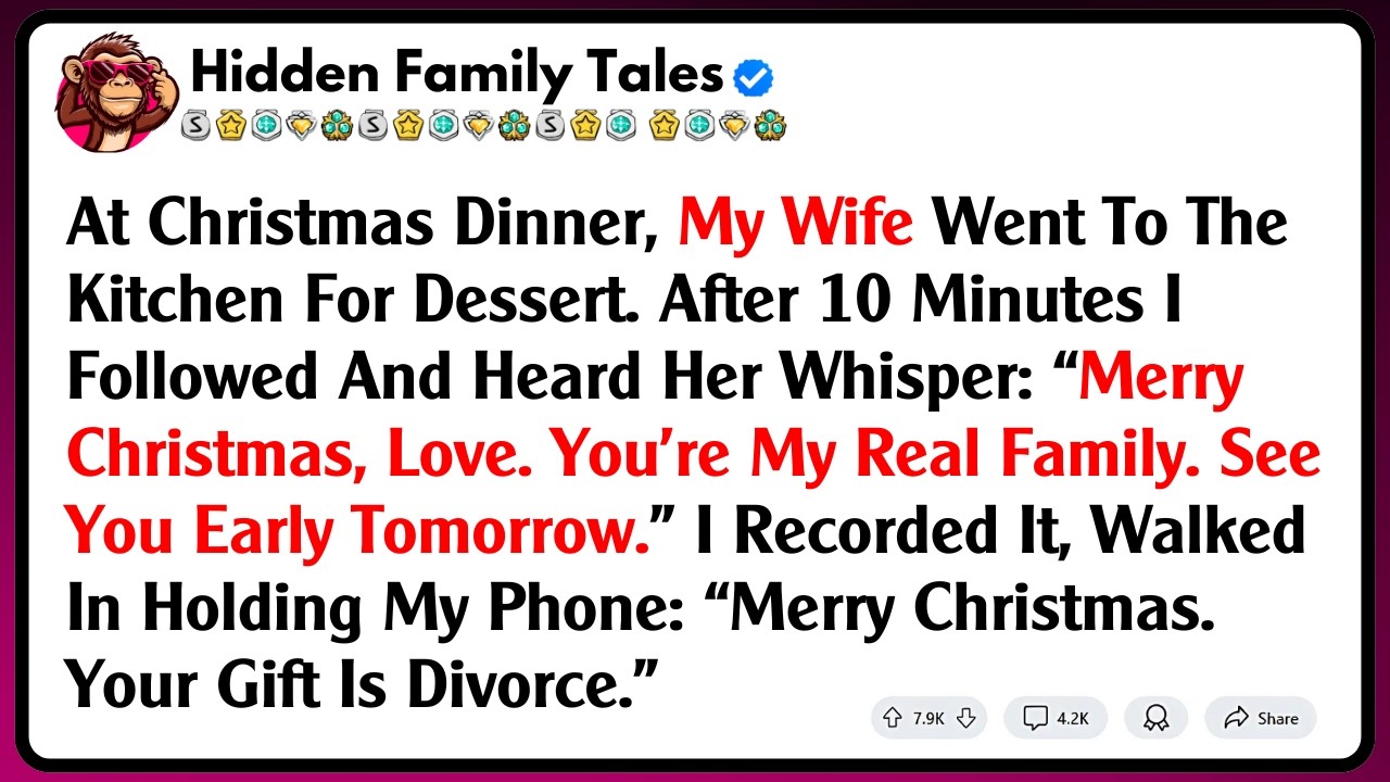 At Christmas Dinner, My Wife Went To The Kitchen For Dessert. After 10 Minutes I Followed And...