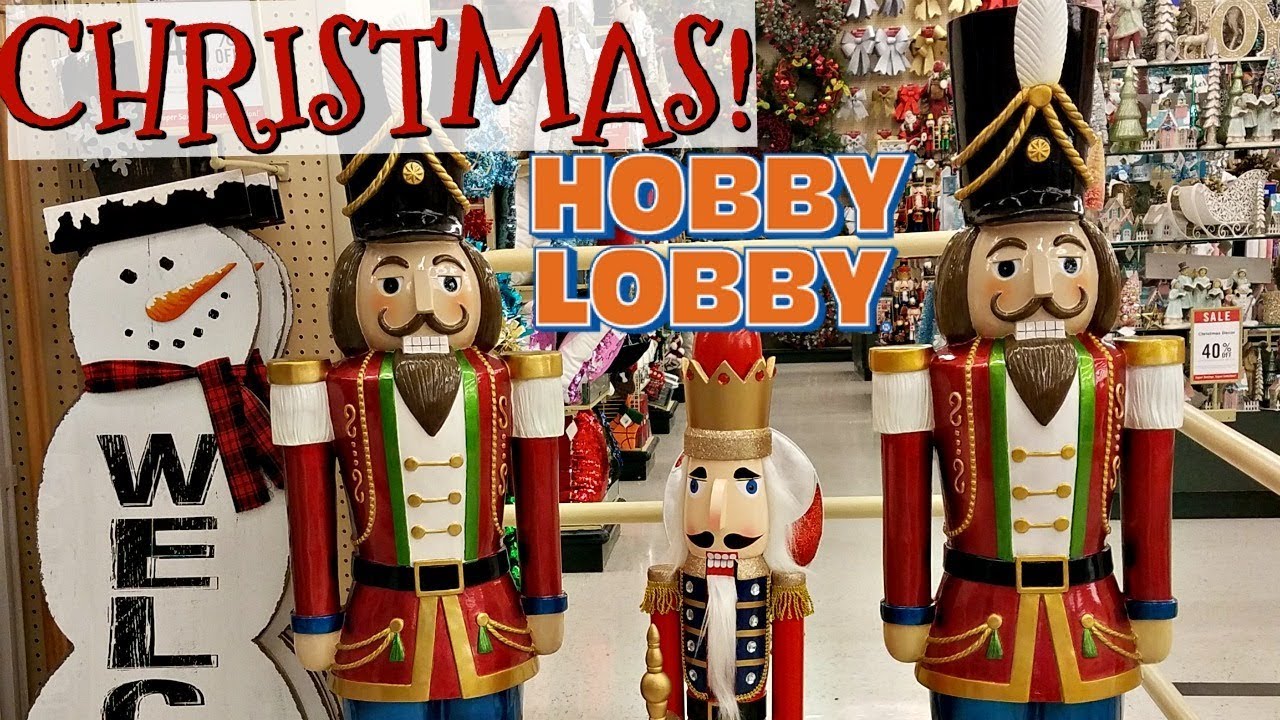 CHRISTMAS DECOR SHOPPING HOBBY LOBBY 2017- SHOP WITH ME