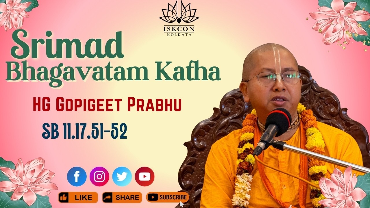 SB 11.17.51-52 | 9th Feb 2026 | HG Gopigeet Prabhu
