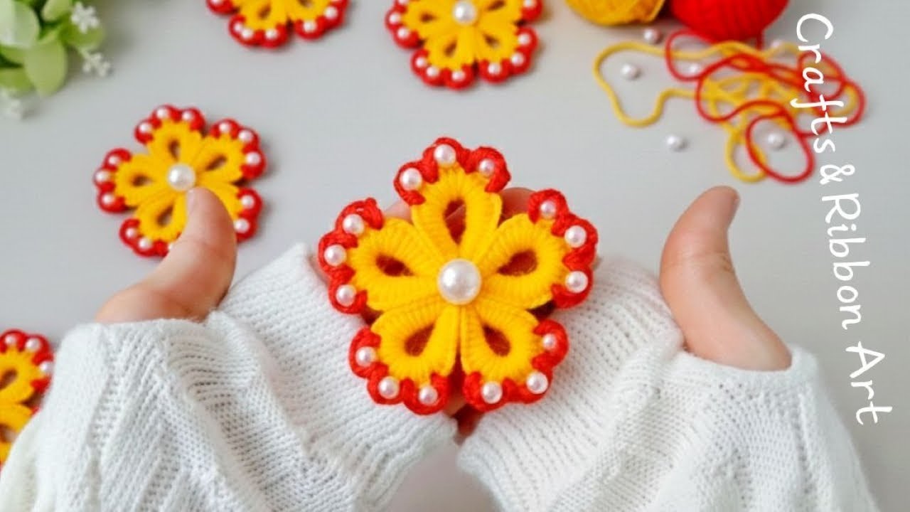 It's so Beautiful 💖🌟 Everyone Loves These Cute Flowers - Easy Way to Make Them with a Finger Trick