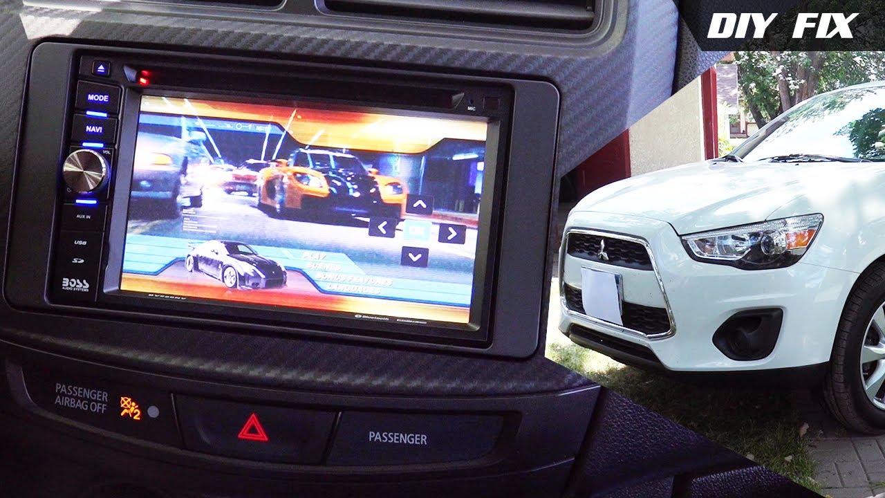 Install Boss BV960NV Double DIN SWC 2015 Outlander Sport | DIY Fix