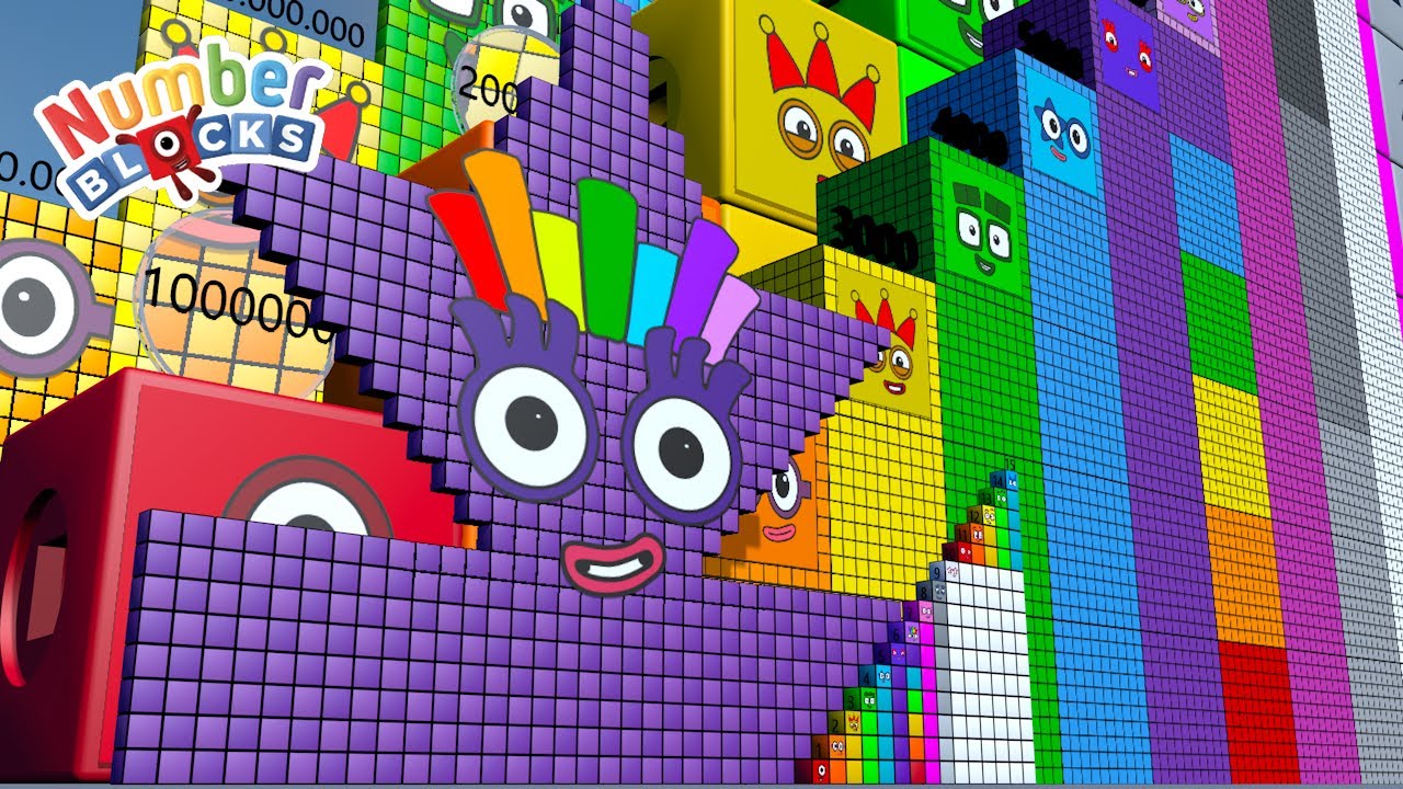 Numberblocks Step Squad 636 vs 20,000 vs 500,000,000 Million | Learn Big Number Patterns!