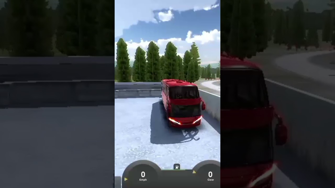 Bus simulator:extreme road passenger bus drive tree background road #bussimulator #shortsviral #bus