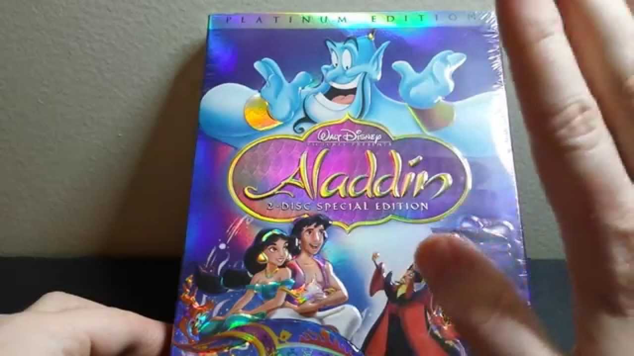 Распаковка DVD-диска «Аладдин» (Платиновое издание)