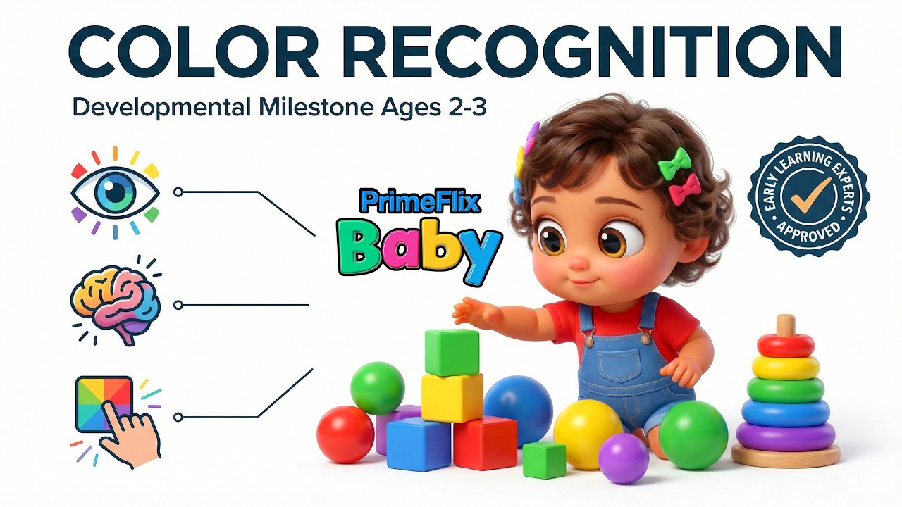 Learn the Color RED with Baby Rosie's 🚒🚗🚌 | Colors for Babies & Toddlers | Prime Flix Baby