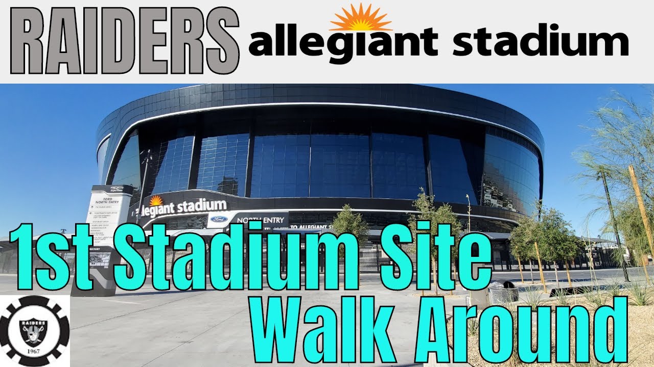 Прогулка по территории стадиона Las Vegas Raiders Allegiant 08.01.2020