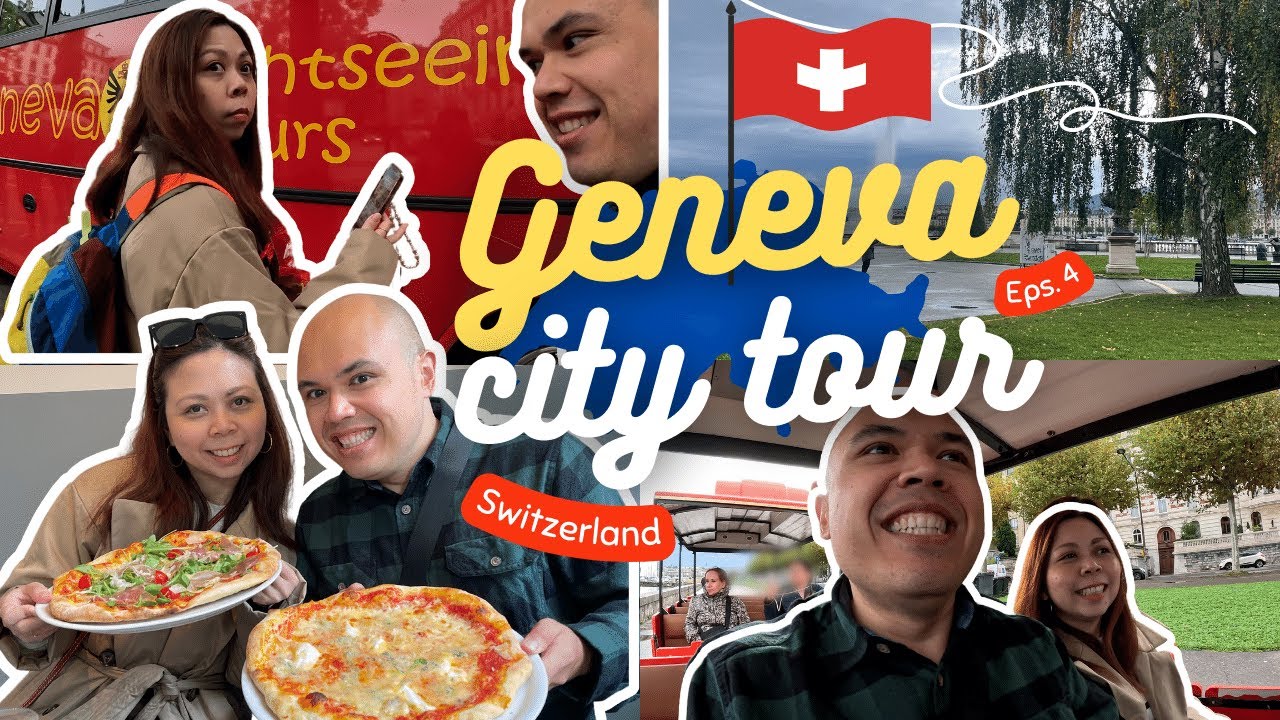 City Tour Experience in Geneva, Switzerland 🚌🇨🇭Lake Geneva, Broken Chair, Park & Pizza 🍕