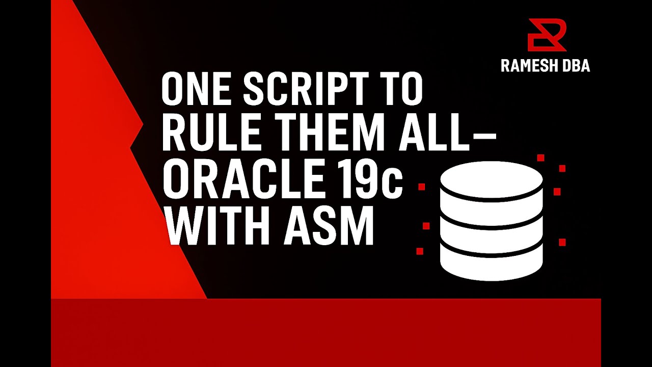 🔥 Oracle 19c ASM Setup Using ONE Script! (Real-Time Demo + All Errors + Fixes)