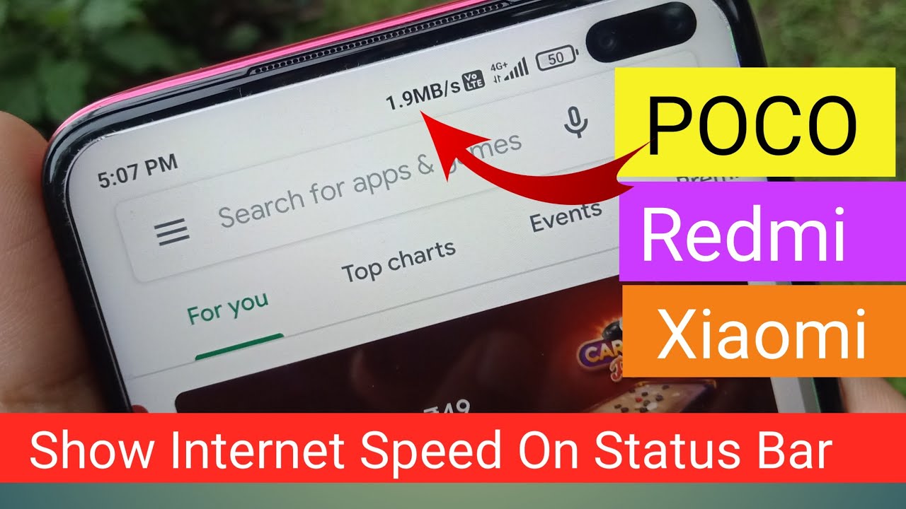 How To Enable Internet Speed Meter On notification Bar in Poco,Redmi and Xiaomi Mobiles ||