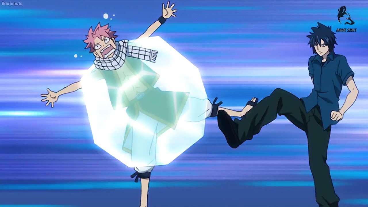 フェアリーテイル !! FAIRY TAIL -  グ レ イは ナ ツ に危害を加え、 ナ ツ を崖から押し下げたいと考えています |Grey pushes Natsu down the cliff