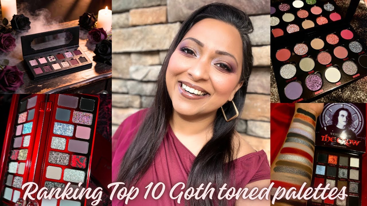 RANKING MY TOP 10 GOTH EYESHADOW PALETTES 2026 | SMITHY SONY