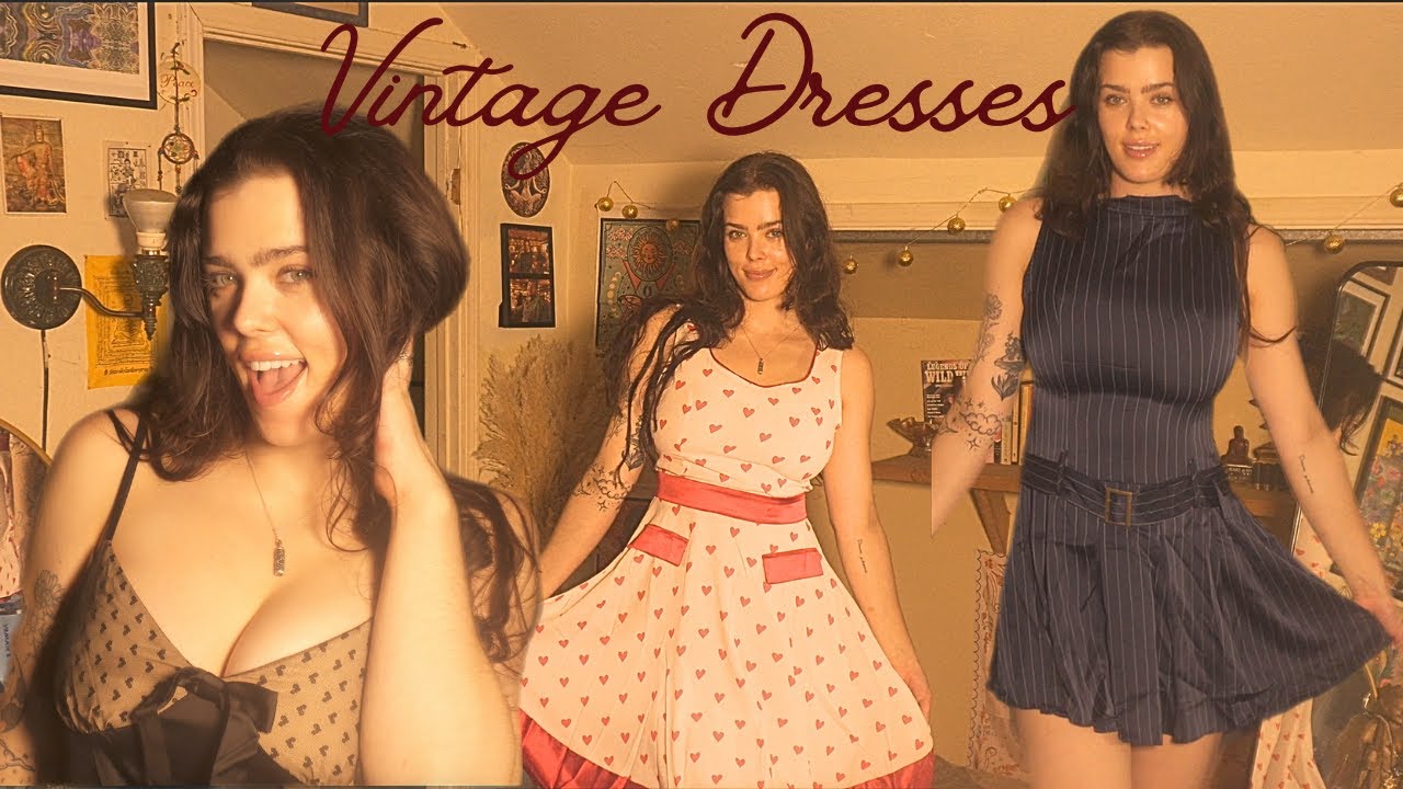 Примерка винтажного платья при участии Retrostage