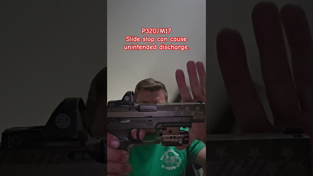 Demonstration of Sig P320/M17 unintended discharge #sig #p320 #m17