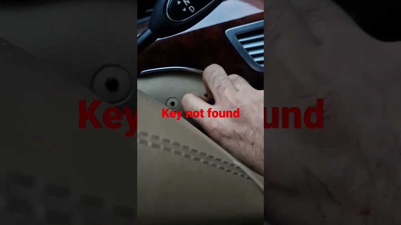 Mercedes key not detected