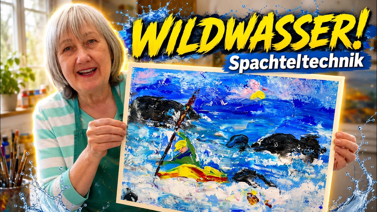 Wildwasserfahrt mit der Spachteltechnik: Schritt-für-Schritt-Anleitung