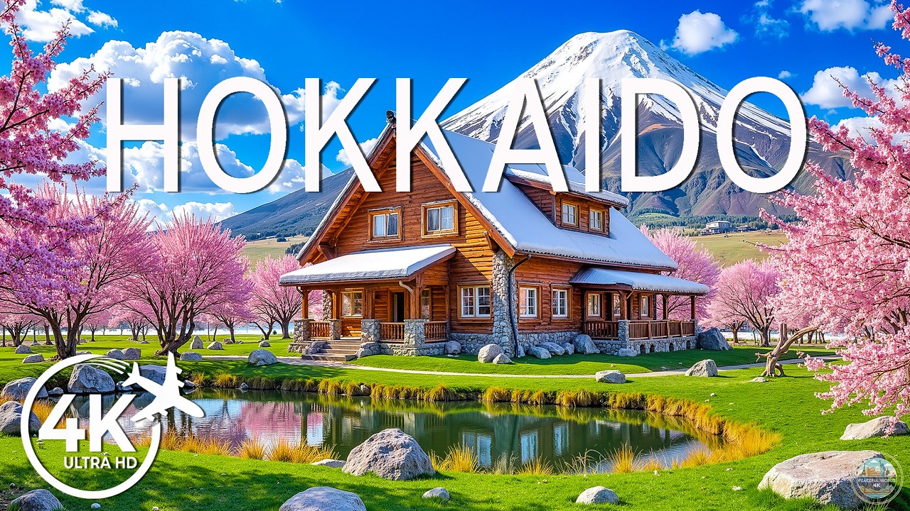 Hokkaido Spring 4K 🌸 Peaceful Flower Fields, Serene Lakes & Timeless Northern Stillness