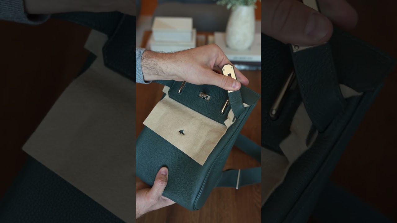 My first Herm&egrave;s bag!!! Unboxing the Hac a Dos PM. #unboxing #bags #mens #hermes  #luxury